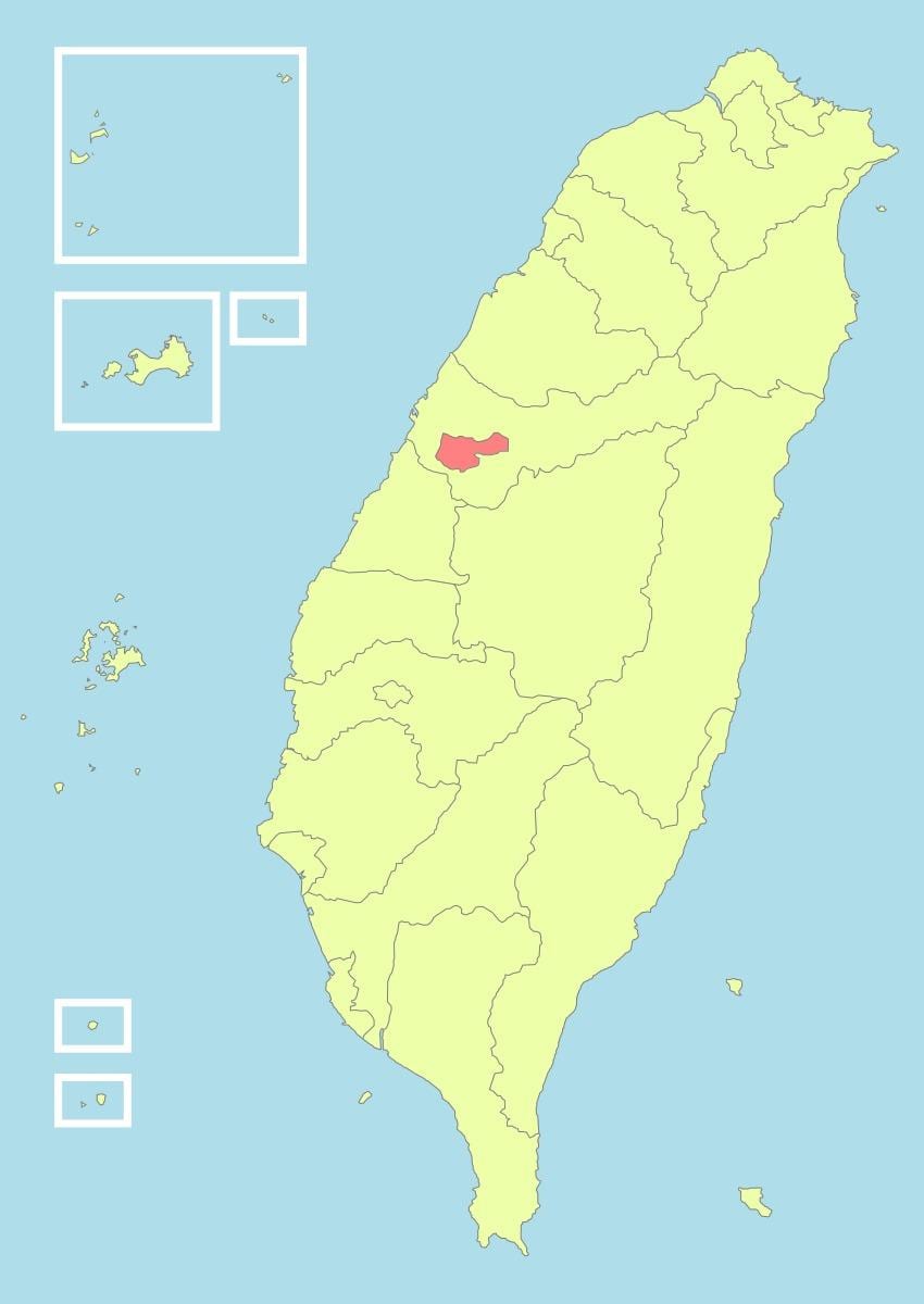 Kartta taichung Taiwan