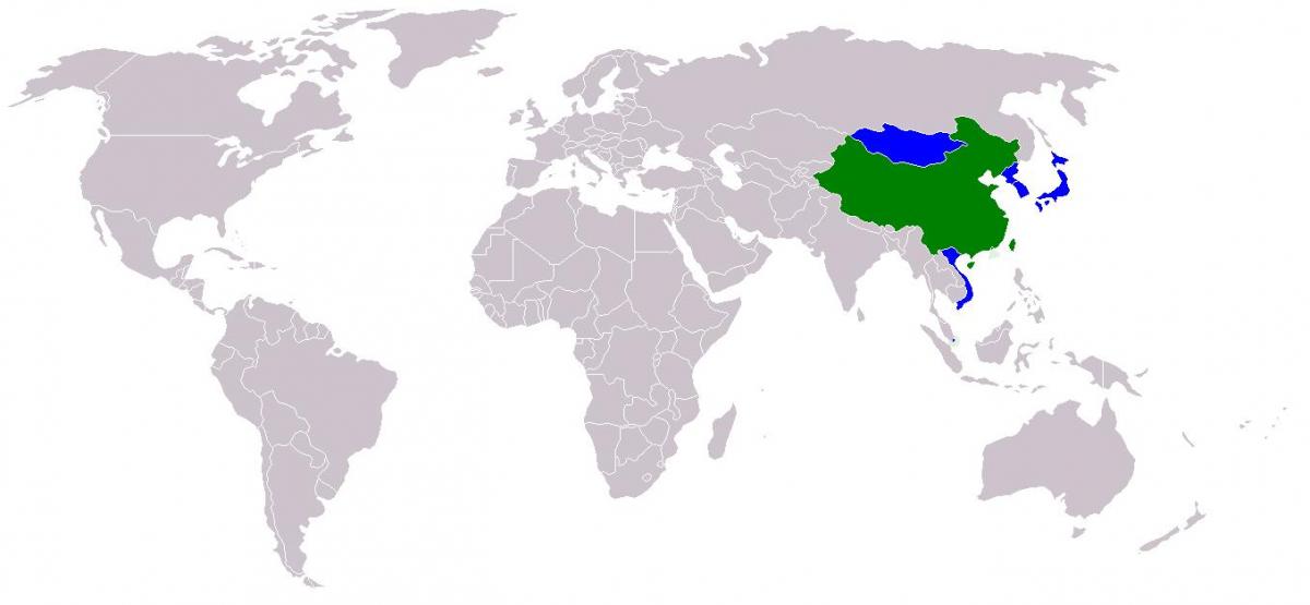 Taiwan kartta kiinalainen versio