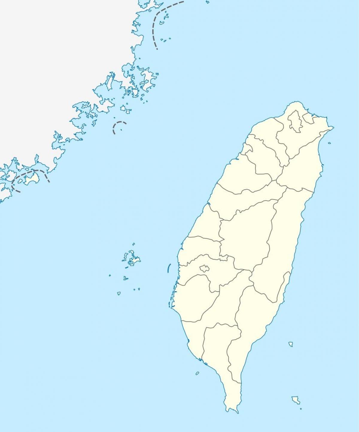 Kartta Taiwan vektori