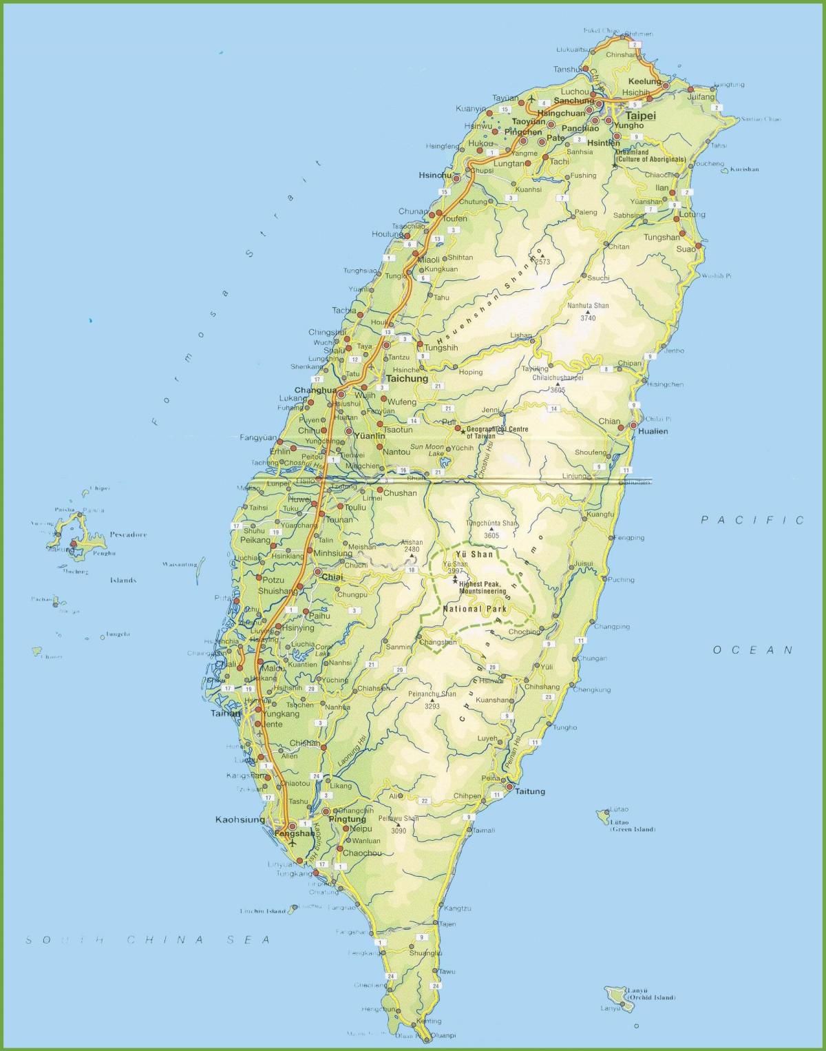 kartta Taiwan