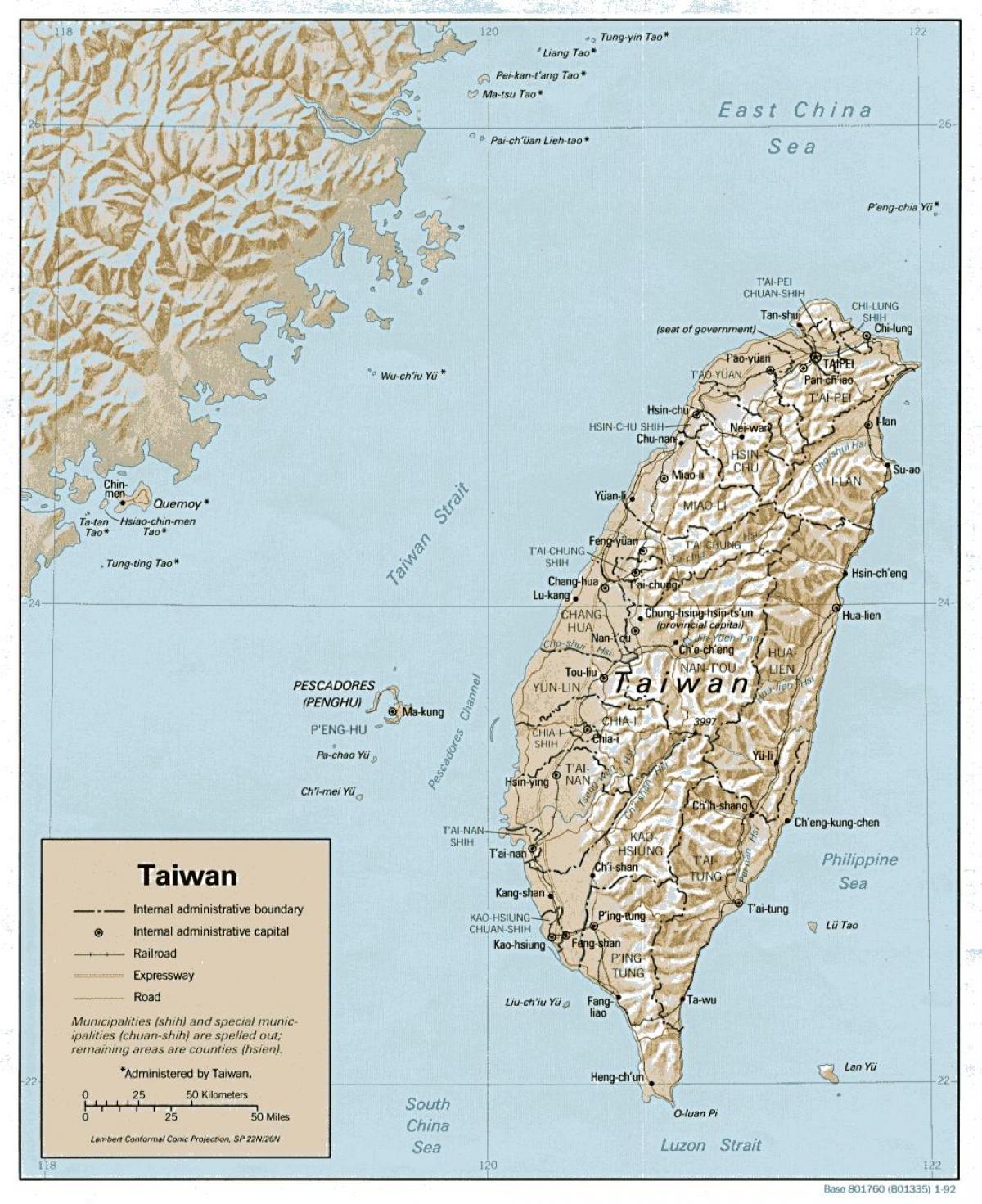 Kartta Taiwan surf 