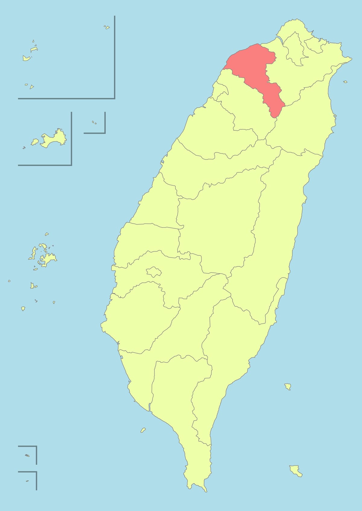 Taiwan kartta taoyuan