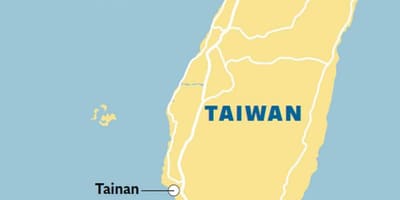 Taiwanissa tainan kartta