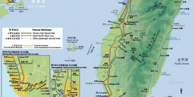 Taiwan railway juna kartta
