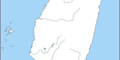 Kartta Taiwan ääriviivat