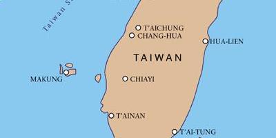 Taiwanin kansainvälinen lentokenttä kartta