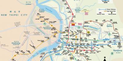 Kartta Taiwan metro