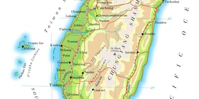 Taiwan valtatie kartta